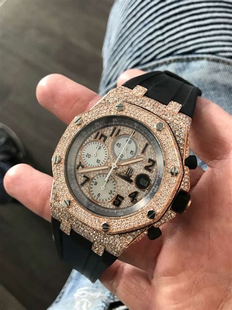 audemars piguet rose gold iced out|audemars piguet rose gold price.